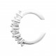 Bague d'oreilles Ear Cuff argent pierres en zirconium pas chere obrillant-bijoux