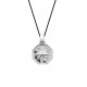 Collier homme pendentif argent Rose des Vents pas cher Obrillant-Bijoux