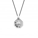 Collier homme pendentif argent Rose des Vents