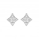 Boucles d'oreilles puces en argent étoile pierre zirconium