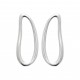 Boucles d'oreilles pendantes en argent 925 rhodié forme irrégulière pas chère obrillant-bijoux