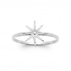 Bague argent étoile pas chère Obrillant-bijoux