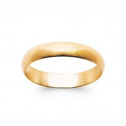 Alliance en plaqué or anneau 4 mm mixte Obrillant-bijoux