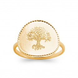 Bague en plaqué or arbre de vie pas chère Obrillant-bijoux