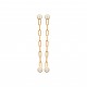 Boucles d'oreilles longues en plaqué or pierre sertie clos en zirconium pas chère obrillant-bijoux