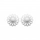 Boucles d'oreilles Puces Argent Fleurs ajourées pas chère Obrillant-Bijoux