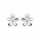 Boucles d'oreilles Puces enfants Argent petites Fleurs pas chère Obrillant-Bijoux