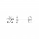 Boucles d'oreilles Puces enfants Argent petites Fleurs pas chère Obrillant-Bijoux