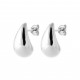 Boucles d'oreilles Puces Argent Gouttes d'eau 15 mm Pas chères Obrillant-Bijoux