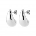 Boucles d’Oreilles Puces larges en Argent 925 Design Gouttes Obrillant-Bijoux