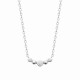Collier argent rhodié pierres serties clos en zirconium pas cher obrillant-bijoux