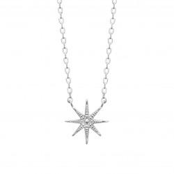 Collier argent étoile pas cher obrillant-bijoux
