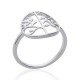 Bague en argent massif 925 rhodié anneau arbre de vie Obrillant-Bijoux