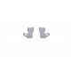 Boucles d'oreilles pour enfants puces en argent 925/000 petit chat obrillant-bijoux
