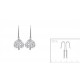 Boucles d'oreilles pendantes argent 925/000 rhodié arbre de vie fermoir crochets obrillant-bijoux