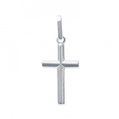 Pendentif petite croix argent rhodié pas cher obrillant-bijoux