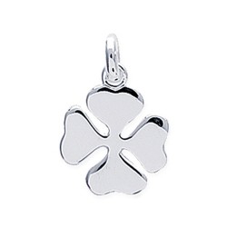 Pendentif argent massif 925 trèfle à 4 feuilles chance obrillant-bijoux