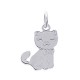 Pendentif enfant argent massif 925/1000 rhodié petit chat Obrillant-Bijoux