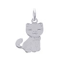 Pendentif Enfant Argent 925 Rhodié – Petit Chat Mignon pour Enfant | Obrillant-Bijoux