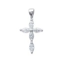 Pendentif Croix en Argent 925 avec Oxydes de Zirconium – Éclat et Élégance | Obrillant-Bijoux