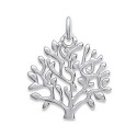 Pendentif arbre de vie ajouré en argent 925 rhodié