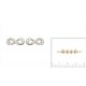 Boucles d'oreilles puces plaqué or nœud infini pavé zirconium st valentin obrillant-bijoux