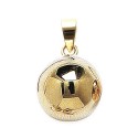Pendentif en plaqué or boule style intemporel