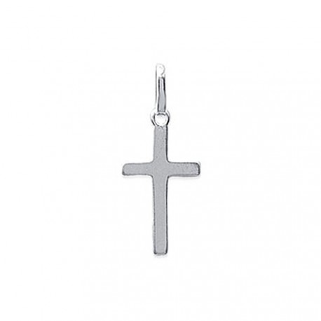 Pendentif petite crois Argent Rhodié pas chère obrillant-bijoux