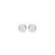 Boucles d'oreilles puces en argent massif 925/1000 rhodié pastilles cercles 4 mm obrillant-bijoux