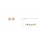 Puces d'oreilles en plaqué or perle synthèse majorque 4 mm obrillant-bijoux