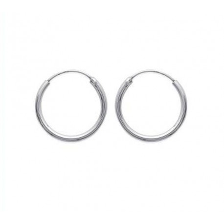 Créoles en argent 925 anneau diamètre 20 mm obrillant-bijoux