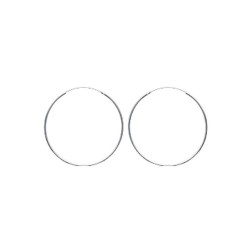 Créoles en argent 925 anneau diamètre 70 mm obrillant-bijoux