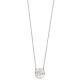 Collier en argent 925/000 rhodié cercle arbre de vie ciselé obrillant-bijoux