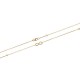 Bracelet en plaqué or petit nœud infini obrillant-bijoux