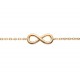 Collier en plaqué or petit nœud infini st valentin pas cher obrillant-bijoux