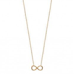Collier en plaqué or petit nœud infini st valentin pas cher obrillant-bijoux