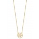 Collier en plaqué or anneau arbre de vie obrillant-bijoux