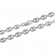 Collier en argent 925/000 rhodié maille grains de café 6 mm Obrillant-Bijoux