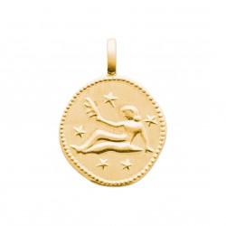 Pendentif plaqué or médaille ciselée Vierge Obrillant-Bijoux