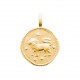 Pendentif plaqué or médaille ciselée Lion Obrillant-Bijoux