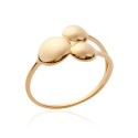 Bague en plaqué or petites pastilles