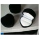 Ecrin pour bague forme coeur en feutrine noire fond blanc pas cher obrillant bijoux