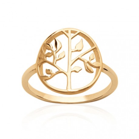 Bague en plaqué or arbre de vie pas chère Obrillant-bijoux