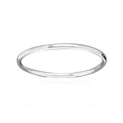 Jonc en argent 925/000 rhodié fil rond 4 mm promotion obrillant-bijoux