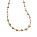 Collier en plaqué or maille boules 8 mm promotion
