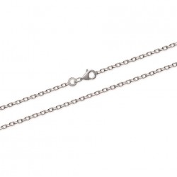 Chaine en argent maille forçat bombée 1,80 mm pas chère obrillant-bijoux