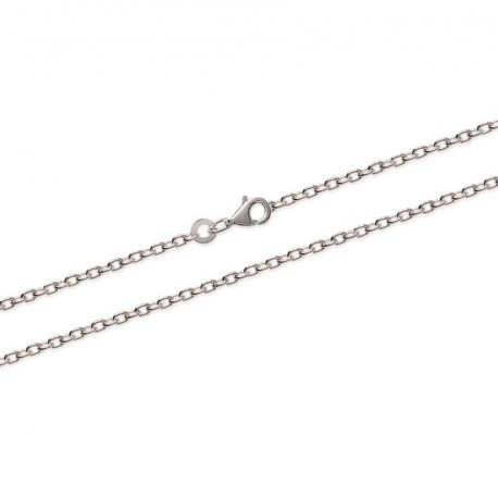 Chaine en argent maille forçat bombée 1,80 mm pas chère obrillant-bijoux
