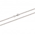Chaine en argent 925/1000 maille Forçat bombée 1,80 mm