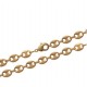 Collier sautoir en plaqué or maille large grain de café promotion obrillant-bijoux