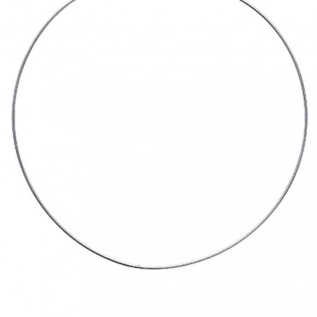 Collier en argent 925/000 maille 1,6 mm Oméga ronde 42 cm Obrillant-Bijoux
